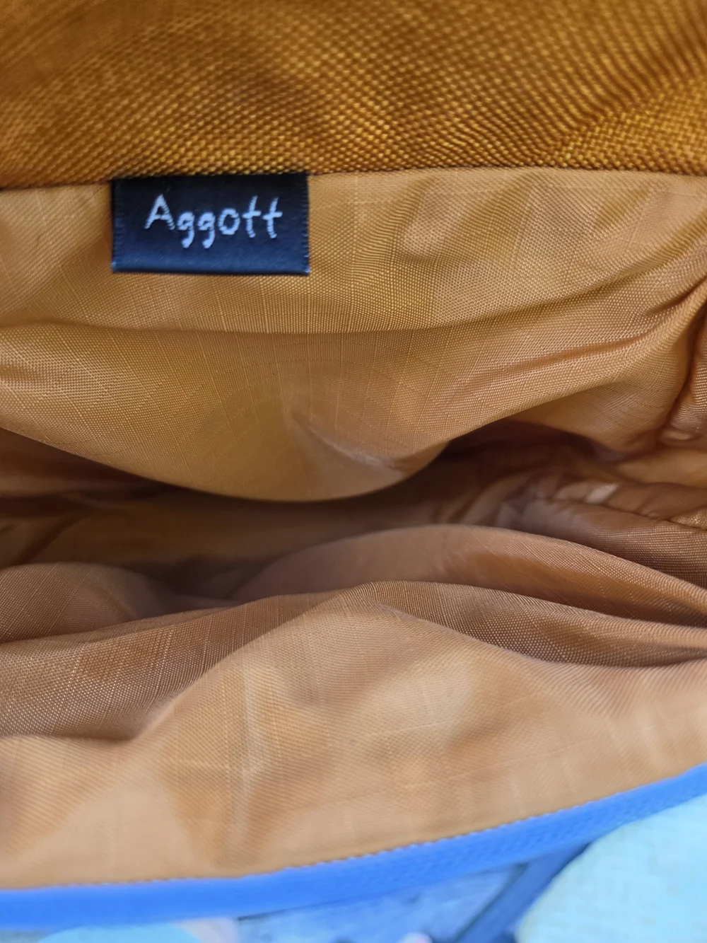 Gray & Orange Crumpler Aggott Crossbody Bag